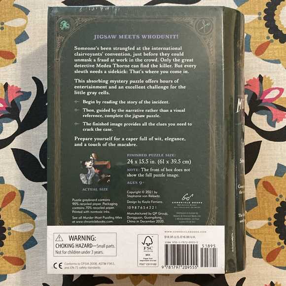 Murder Most Puzzling 500 piece puzzle jigsaw New Sealed - Picture 2 of 3